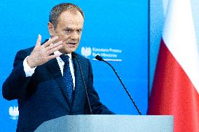 Donald Tusk During The Press Conference