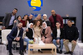 Queen Rania Visits Al Aman Fund - Amman