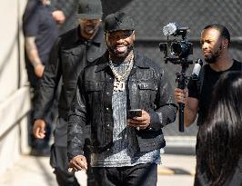 50 Cent At Jimmy Kimmel Live - LA