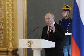 Putin Meets With His Election Agents - Moscow