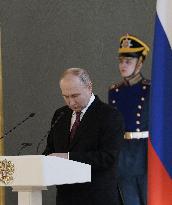 Putin Meets With His Election Agents - Moscow