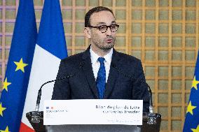 Gabriel Attal presents the results of an anti fraud plan - Paris