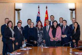 AUSTRALIA-CANBERRA-CHINA-WANG YI-PARLIAMENTARY GROUP-MEETING