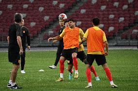 (SP)SINGAPORE-FOOTBALL-FIFA WORLD CUP QUALIFIER-CHINA-TRAINING