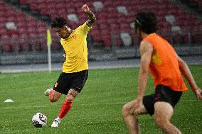 (SP)SINGAPORE-FOOTBALL-FIFA WORLD CUP QUALIFIER-CHINA-TRAINING