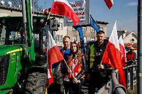 Polish Farmers Protest In Krakow