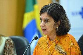 Brazil's Minister Of Health, Nísia Trindade, Holds The First Press Conference To Present The Actions Taken To Combat The Dengue