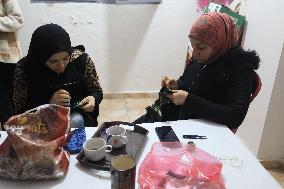 LEBANON-BEIRUT-SHATILA REFUGEE CAMP-SYRIAN REFUGEE WOMEN-EMBROIDERY