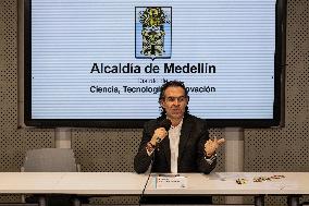 Colombia's Peace Jurisdiction 'JEP' Press Conference with Mayor of Medellin