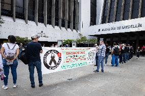 Health Workers of Metrosalud Protest in Medellin