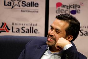 Mexico’s President Candidate Jorge Alvarez Maynez Meets With Students