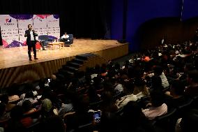 Mexico’s President Candidate Jorge Alvarez Maynez Meets With Students