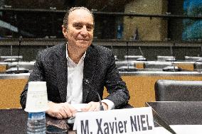 Xavier Niel hearing at the National Assembly - Paris