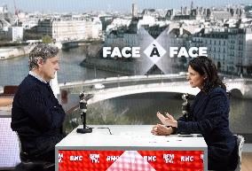 Charlie Hebdo Director Riss Appears On RMC/BFMTV - Paris
