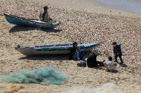 MIDEAST-GAZA-BEACH