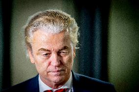 Geert Wilders Arrives For New Round Of Talks In The Cabinet Formation - The Hague