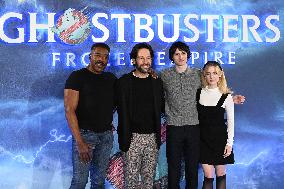 Ghostbusters Frozen Empire Photocall - London