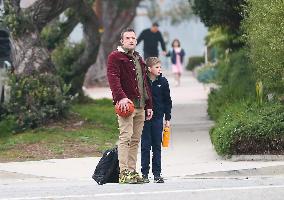 Ben Affleck Out With Son - LA
