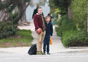 Ben Affleck Out With Son - LA