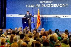 Puigdemont Announces His Candidacy To The Catalan Government