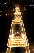 Fenghuangling Bridge Night Scenery in Liuzhou