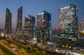 High-rise Buildings in Hexi CBD in Nanjing