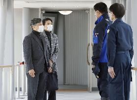 Japanese emperor, empress visit quake-hit Ishikawa Pref.