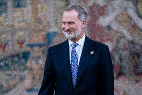 King Felipe At The Greatness And Titles Of The Kingdom Assembly - Madrid
