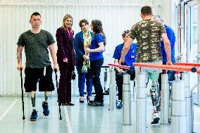 Queen Maxima Visits A Military Rehabilitation Center - Netherlands