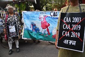 Social Activists In Kolkata Protest Against Citizenship Amendment Act