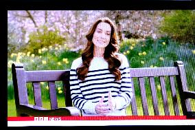 Screenshot Kate Middleton Undergoing Cancer Treatment - London