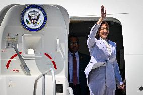 US Vice President Kamala Harris Visits  Puerto Rico