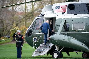 President Biden Board Marine One for a Weekend in Delaware