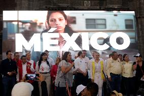 Xochitl Galvez Presidential Candidate  Political Campaign Rally