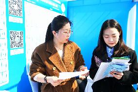 College Graduates Attend A Job Fair in Qingdao