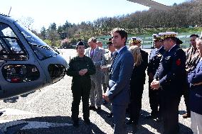 Gabriel Attal Visits Lyon-Mont Verdun Air Base
