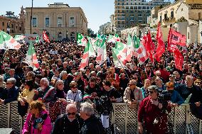 'Giu Le Mani Da Bari' Demonstration In Bari