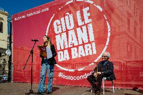 'Giu Le Mani Da Bari' Demonstration In Bari