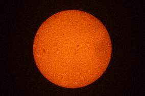 Large Sunspots Appear In The Sun