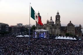 Spring Night Festival In Mexico City