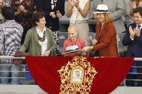 Infanta Elena At A Solidarity Bullfight - Spain