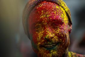 NEPAL-KATHMANDU-HOLI FESTIVAL-CELEBRATION