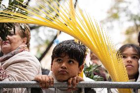 Palm Sunday In Barcelona.