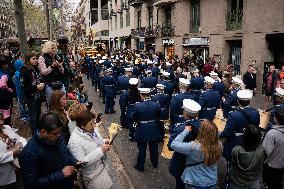 Palm Sunday In Barcelona.