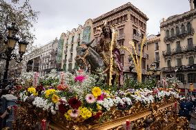 Palm Sunday In Barcelona.