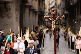 Palm Sunday In Barcelona.