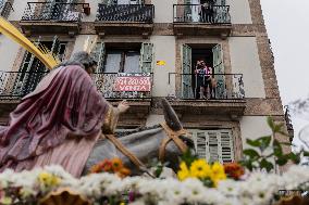 Palm Sunday In Barcelona.