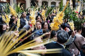 Palm Sunday In Barcelona.