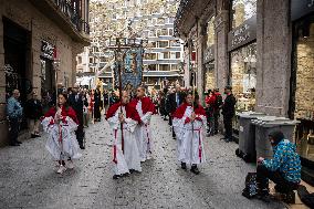 Palm Sunday In Barcelona.