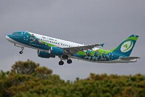 New livery of the Irish Rugby Team on the Aer Lingus company
